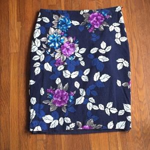 Ann Taylor floral pencil skirt